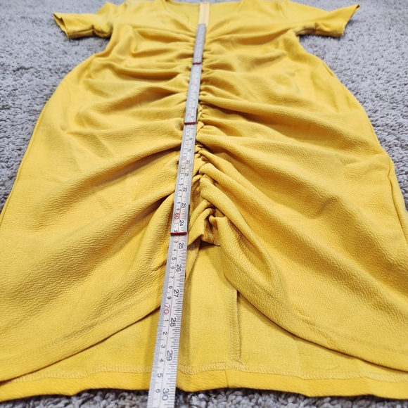 Chic Yellow High Low Women's Dress size L - Picture 2 of 6